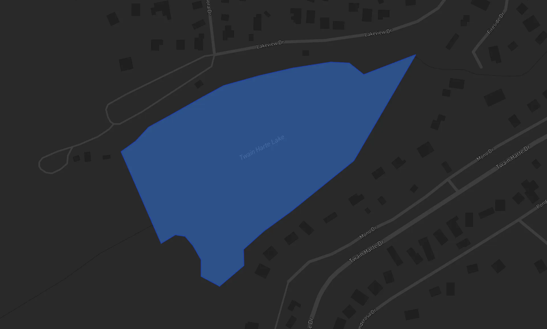 Twain Harte Lake Map