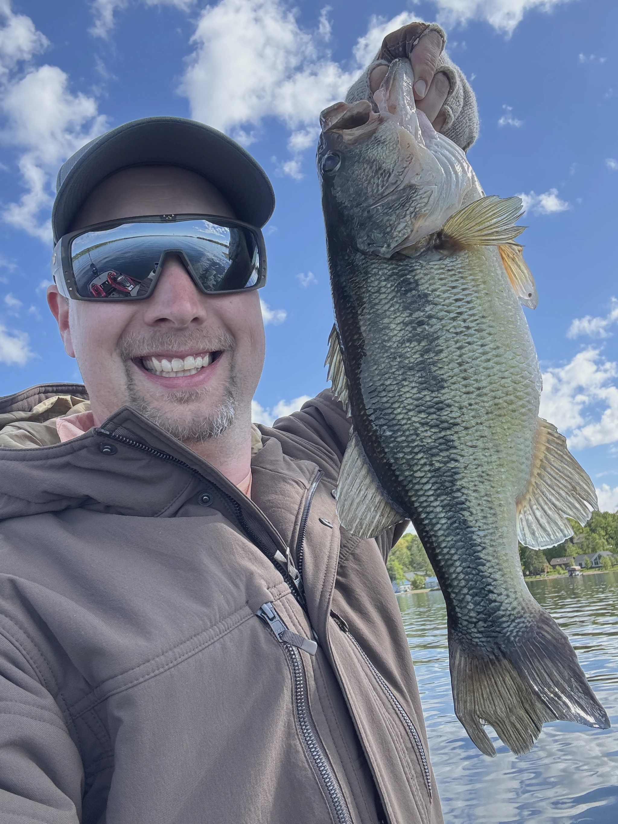 showcasing 19 inch largemouth bass