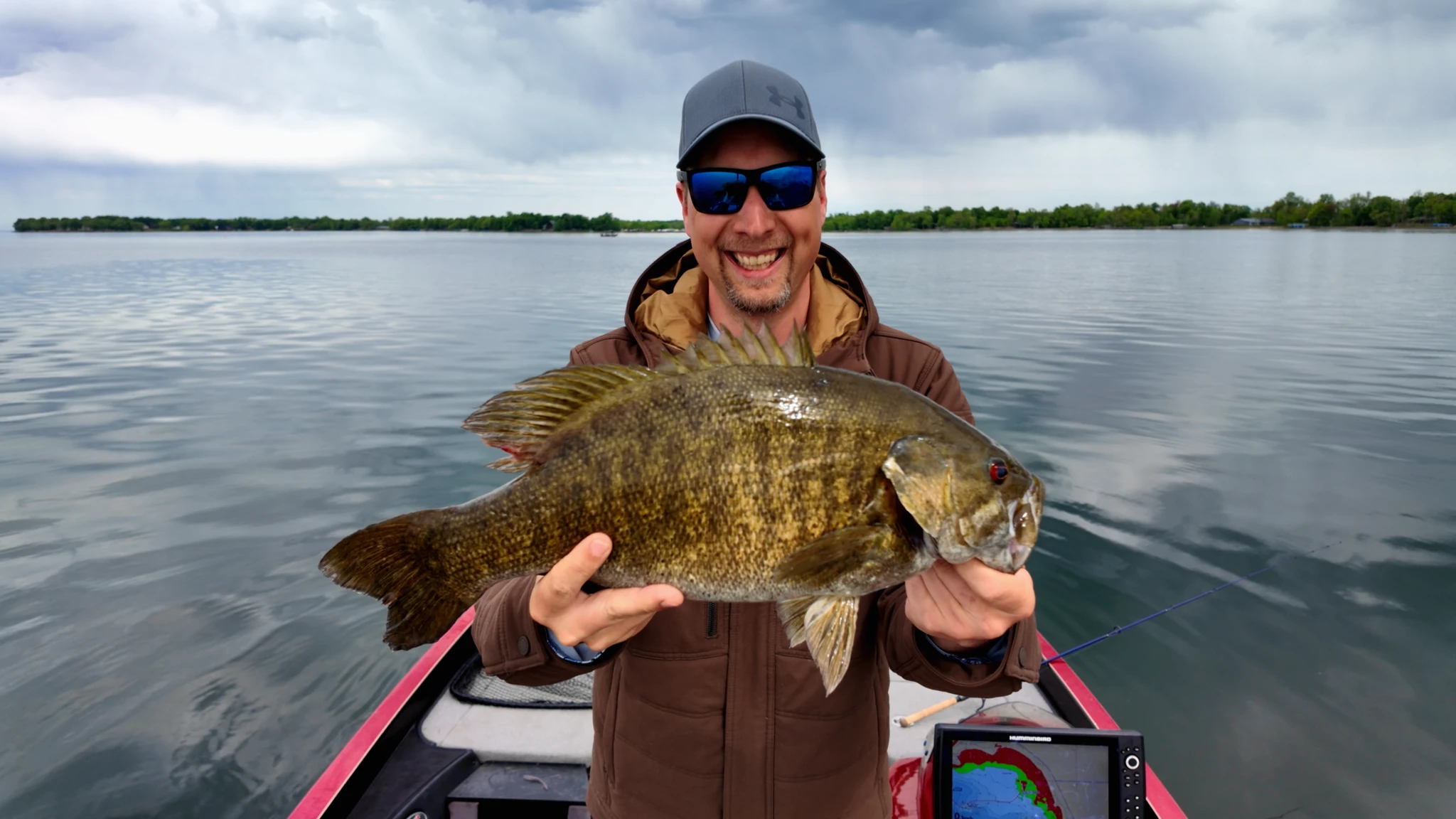 Catching a smallmouth bass